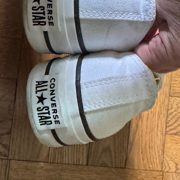 Converse Chuck Taylor All Star Lift Platform Canvas White Sneakers Size 6.5 - Picture 4 of 6